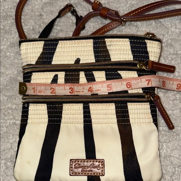 Dooney Burke Zebra Print Crossbody Bag - Picture 7 of 8